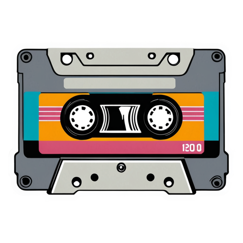 Mixtape (papercut) — retro y2k stickers