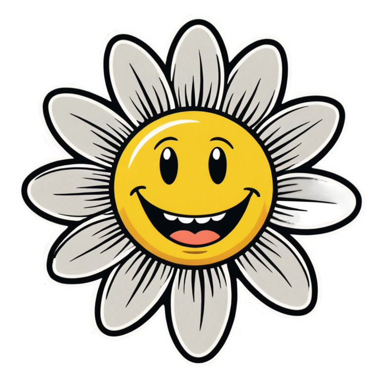 Groovy Daisy (tattoo) — retro y2k stickers