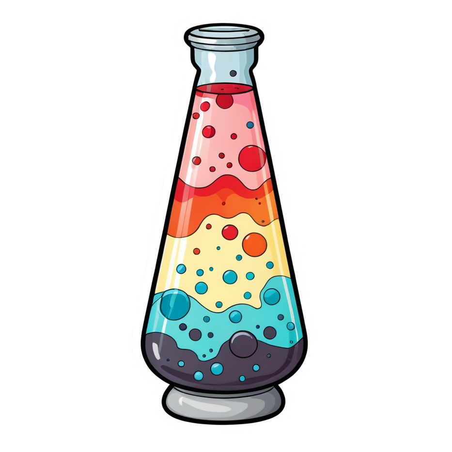 Lava Lamp (watercolor) — retro y2k stickers