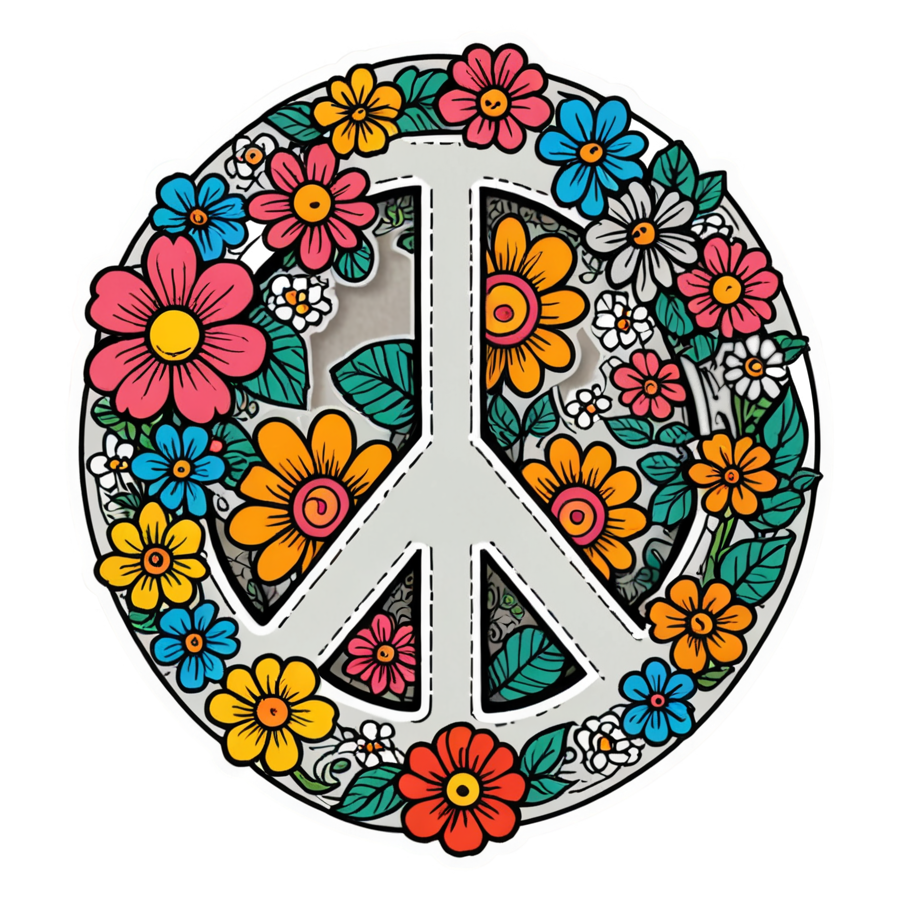 Groovy Peace (tattoo) — retro y2k stickers
