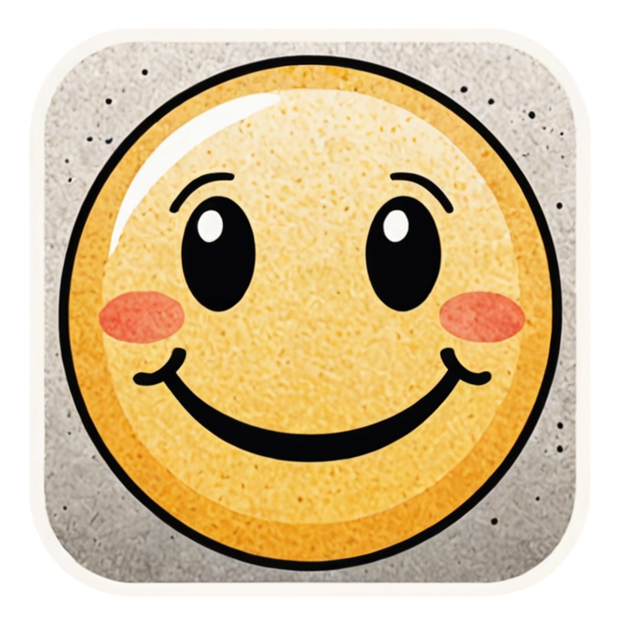 Retro Smiley (watercolor) — retro y2k stickers