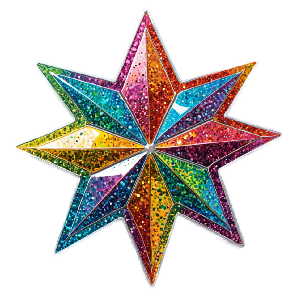 Sparkle Star (holographic) — retro y2k stickers