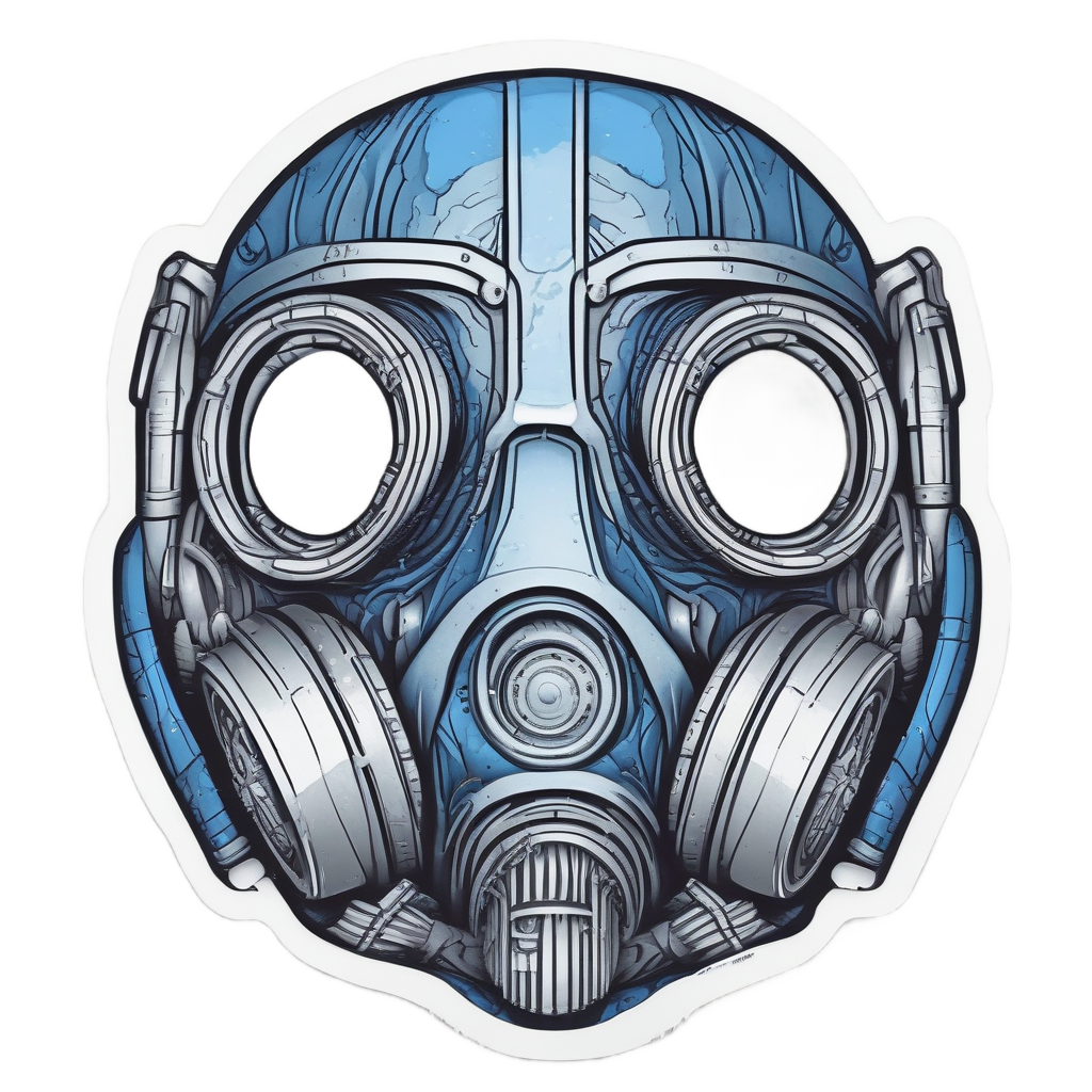 Robot Chimera Gas Mask — gas mask stickers
