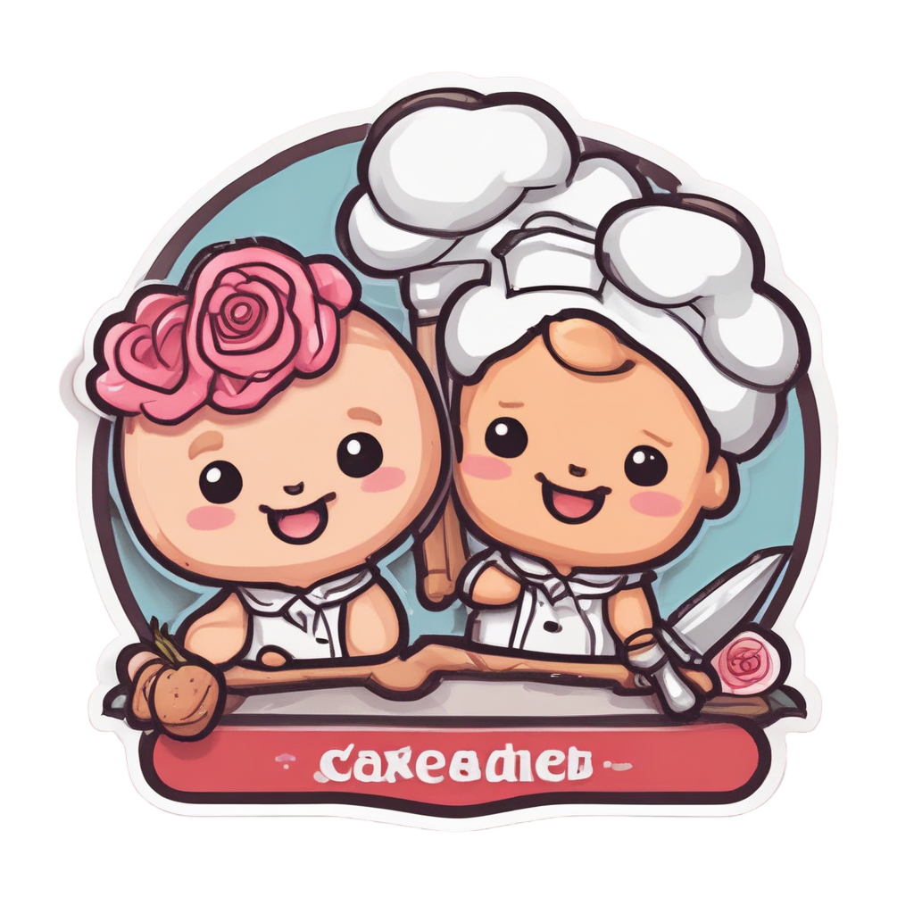 Rose and Dagger Baking — snake, dagger & rose stickers