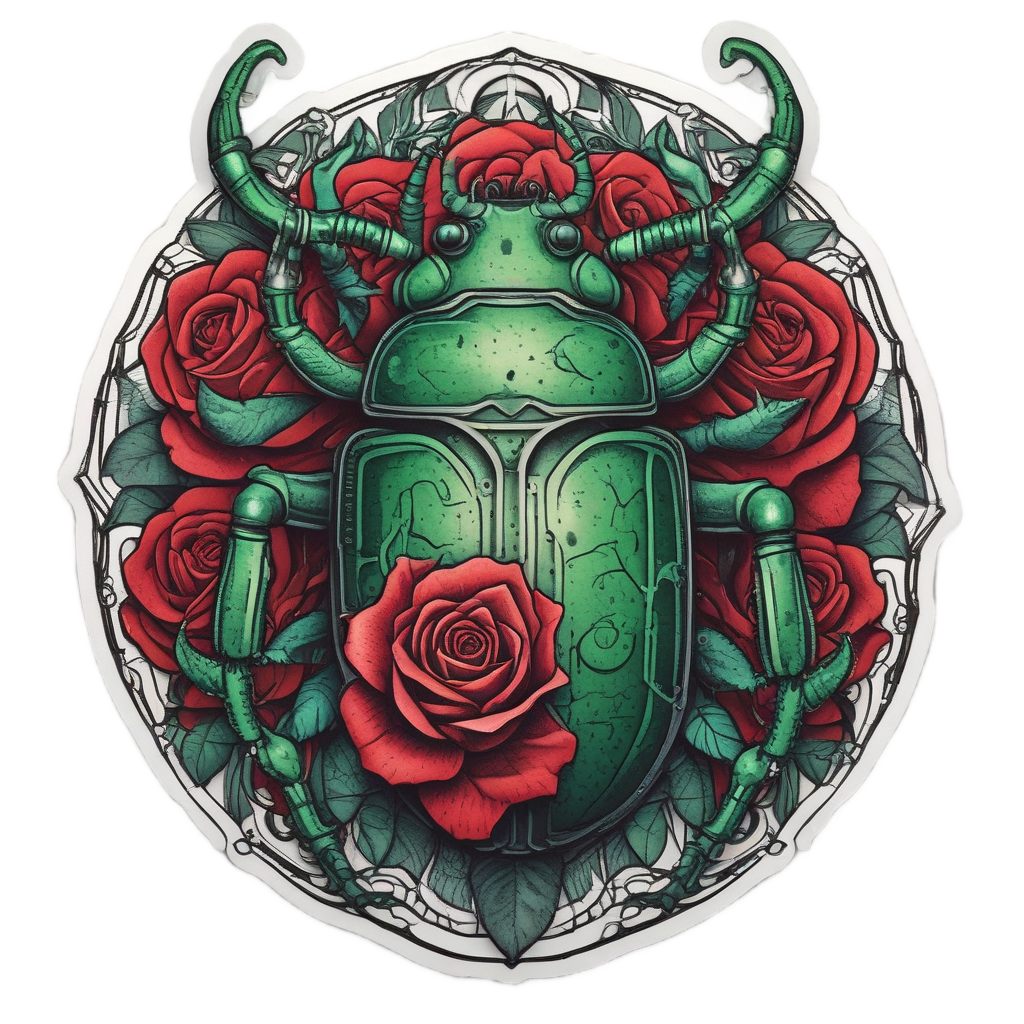 Rose Mandible Embrace — insects stickers