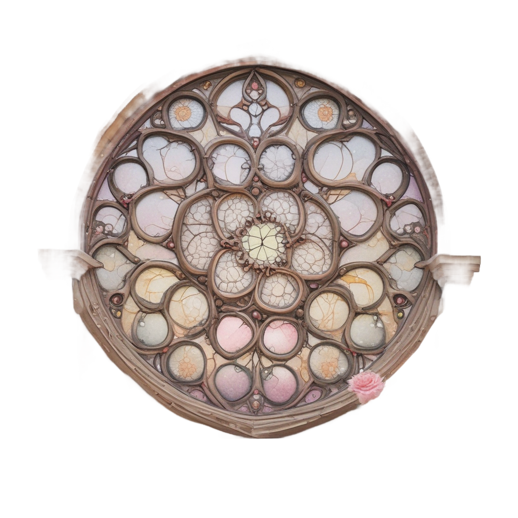Rose Window Dawn — victorian gothic stickers