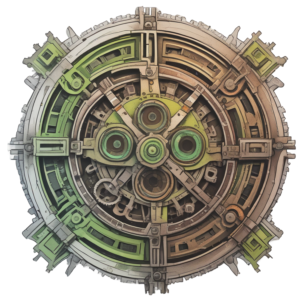 Rusted Gear Hazard — radioactive stickers