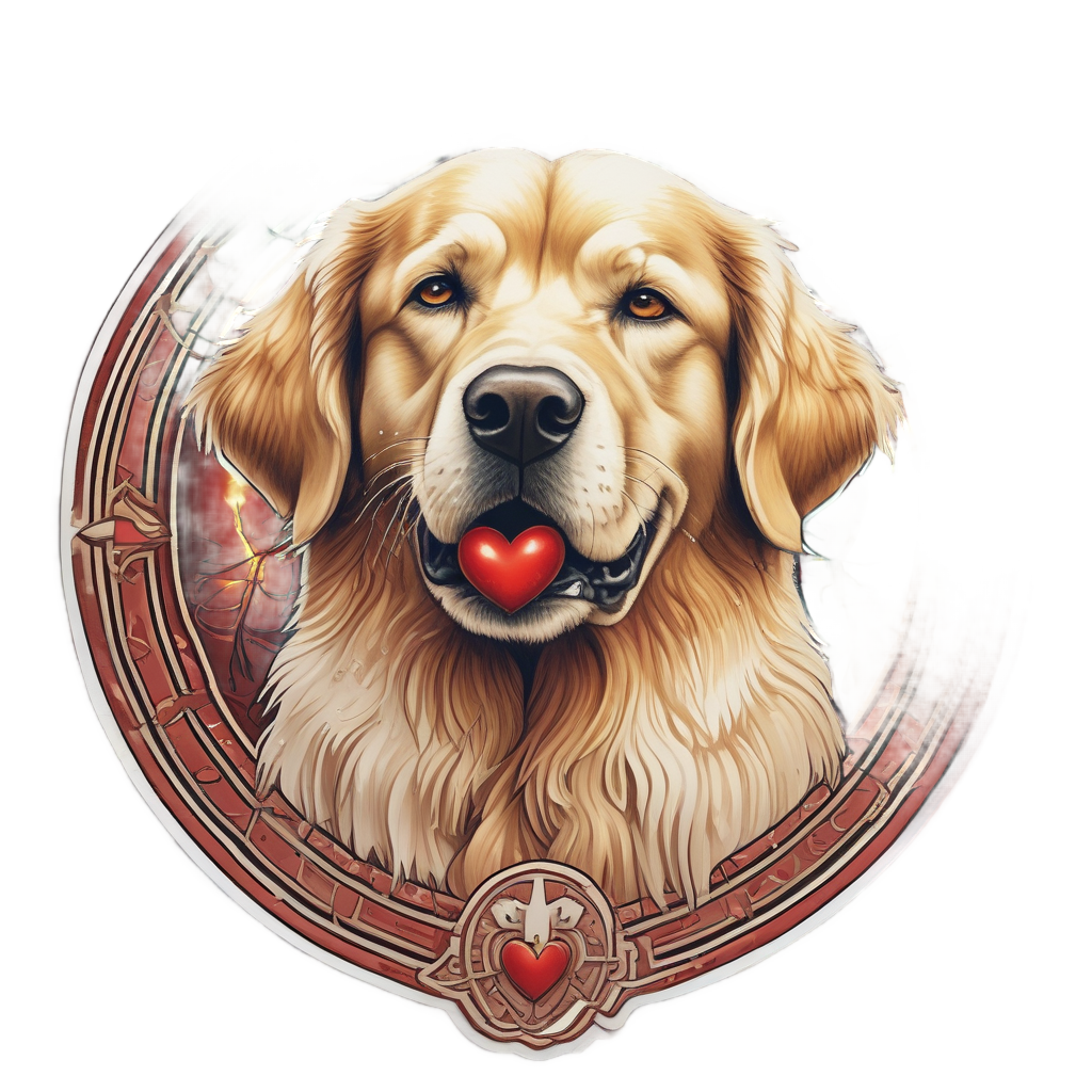 Sacred Heart Retriever — dogs stickers