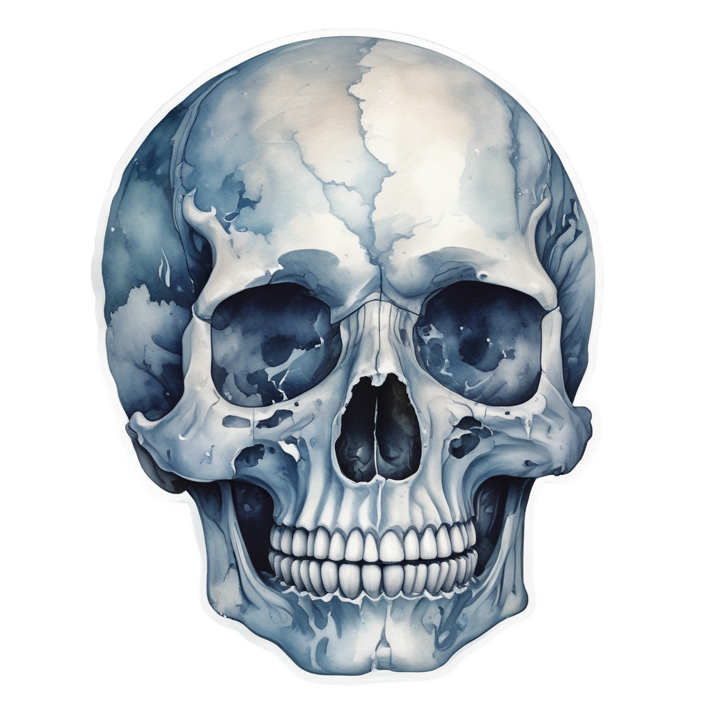 Sad Crystal Skull — crystals & healing stickers