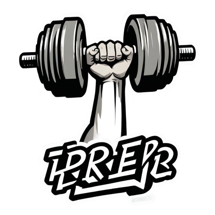 PR or ER — gym & fitness stickers