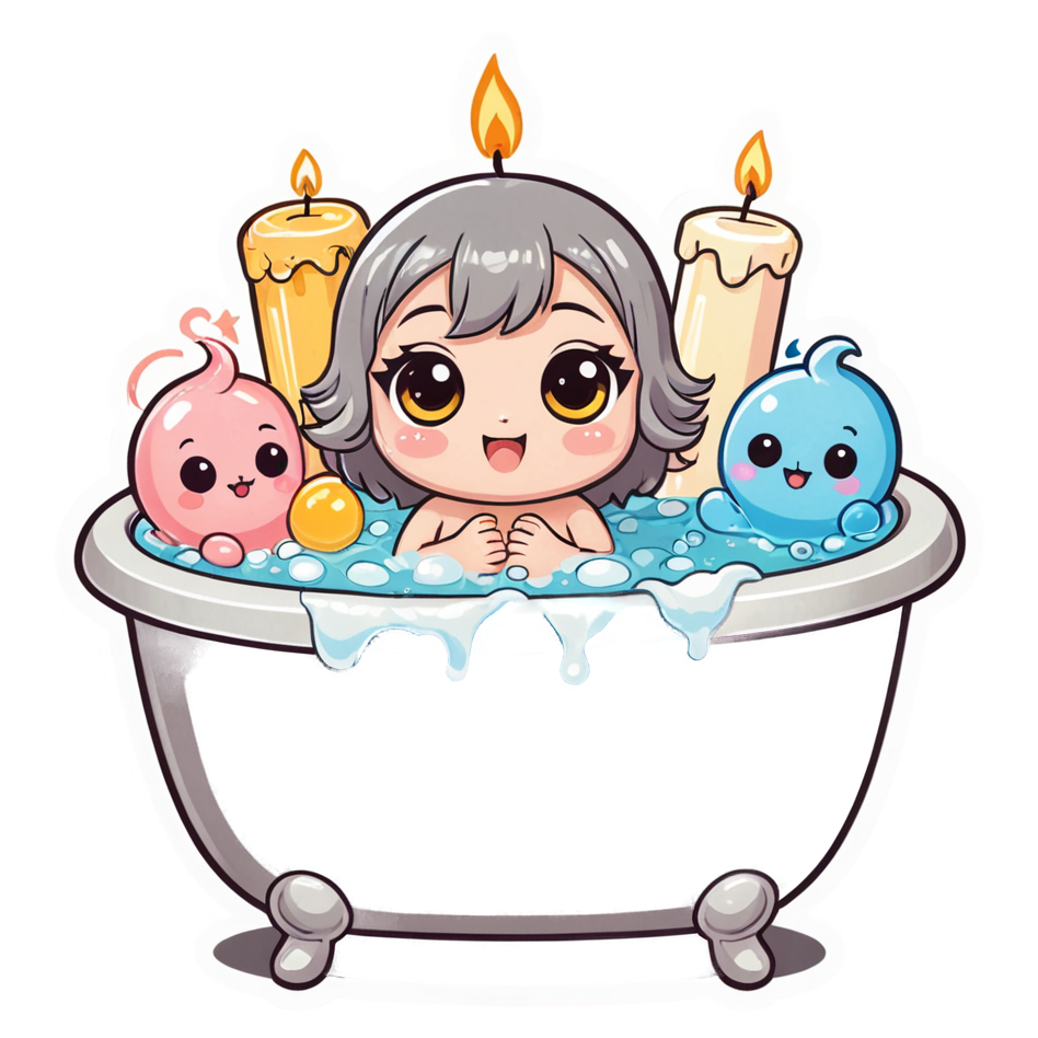 Bubble Bath (kawaii) — kawaii stickers