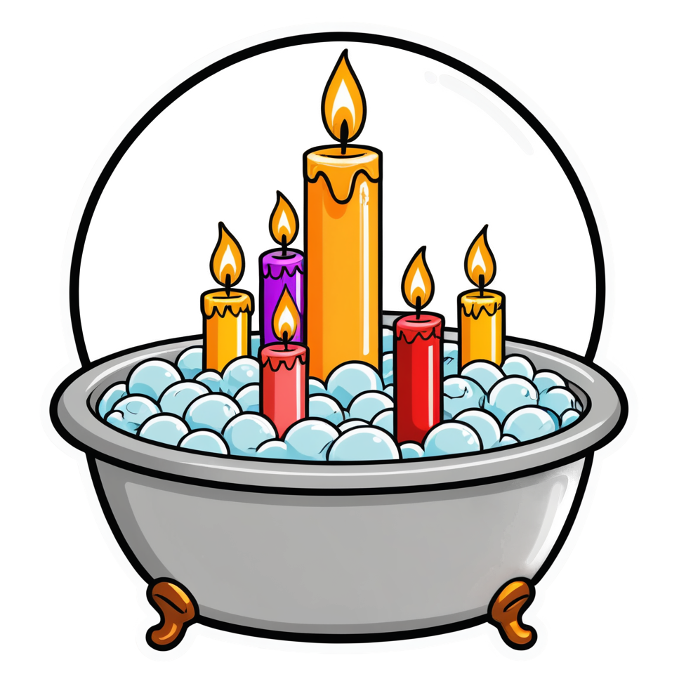 Bubble Bath (tattoo) — self-care stickers
