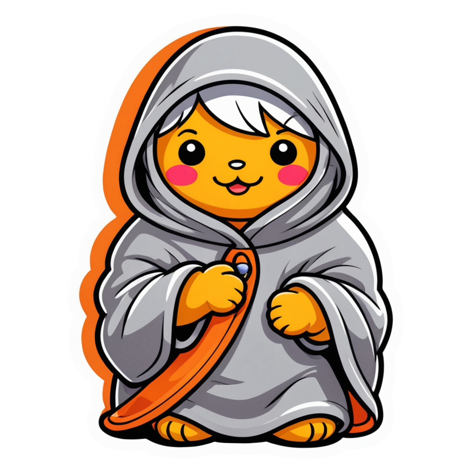 Cozy Blanket (neon) — self-care stickers