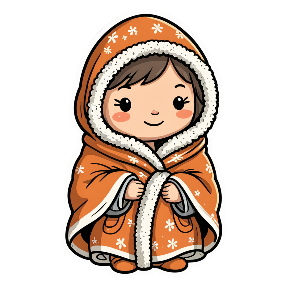 Cozy Blanket (retro) — self-care stickers