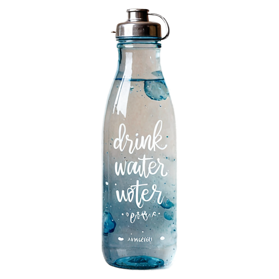 Drink Water (watercolor) — self-care stickers