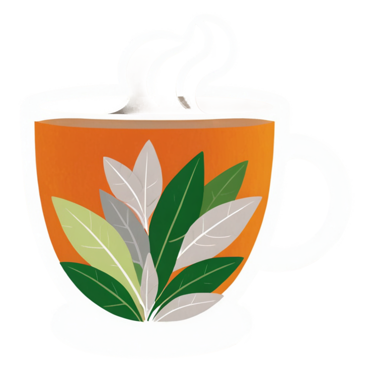 Herbal Tea (papercut) — self-care stickers