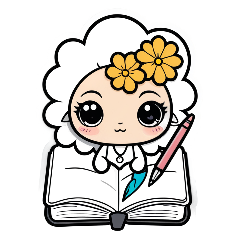 Journaling (kawaii) — kawaii stickers