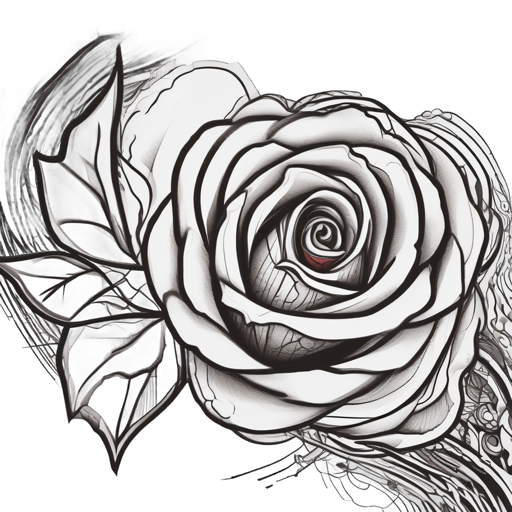 Severed Rose Dagger Heart — snake, dagger & rose stickers