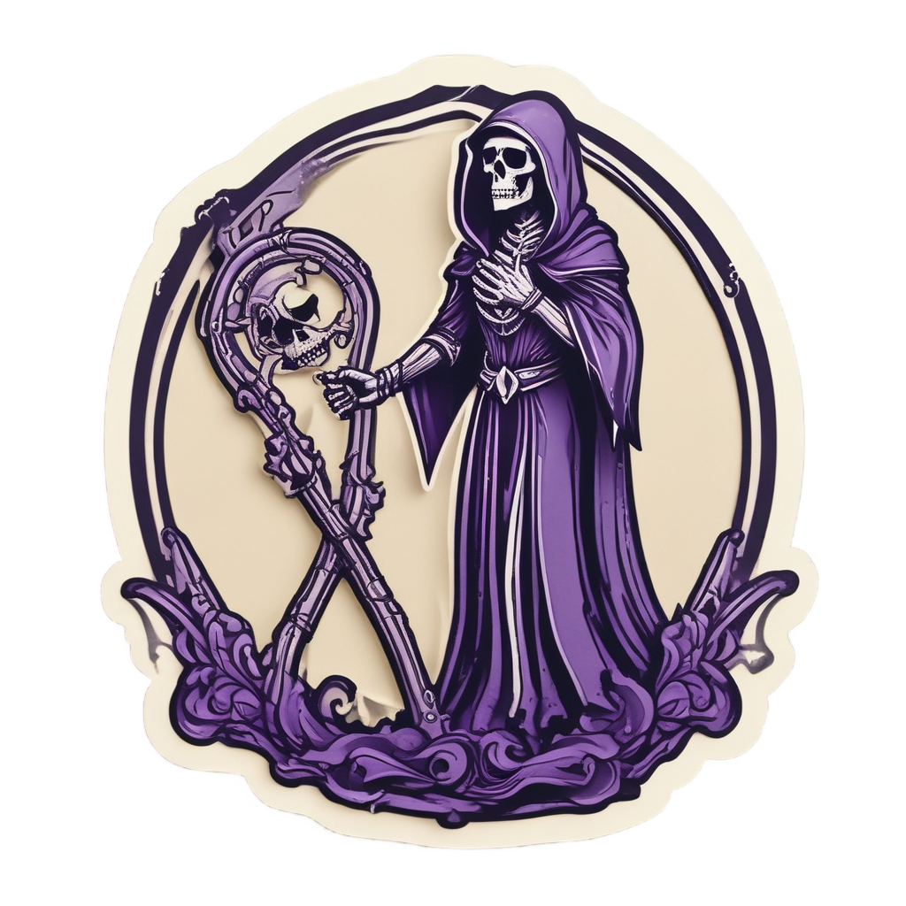 Shadow Hourglass Reaper — reaper skull stickers