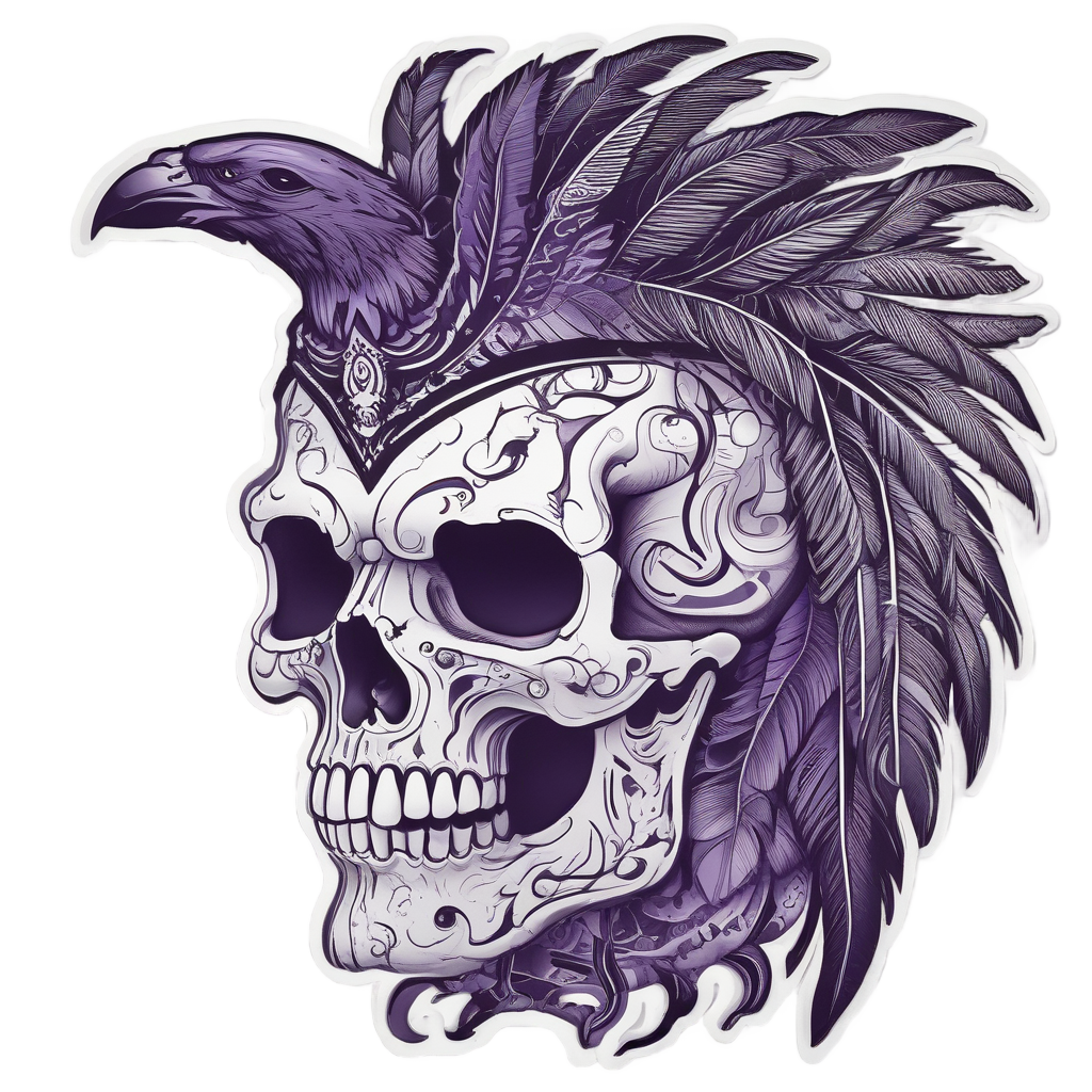 Shadow Raven Crown — war-paint skull stickers