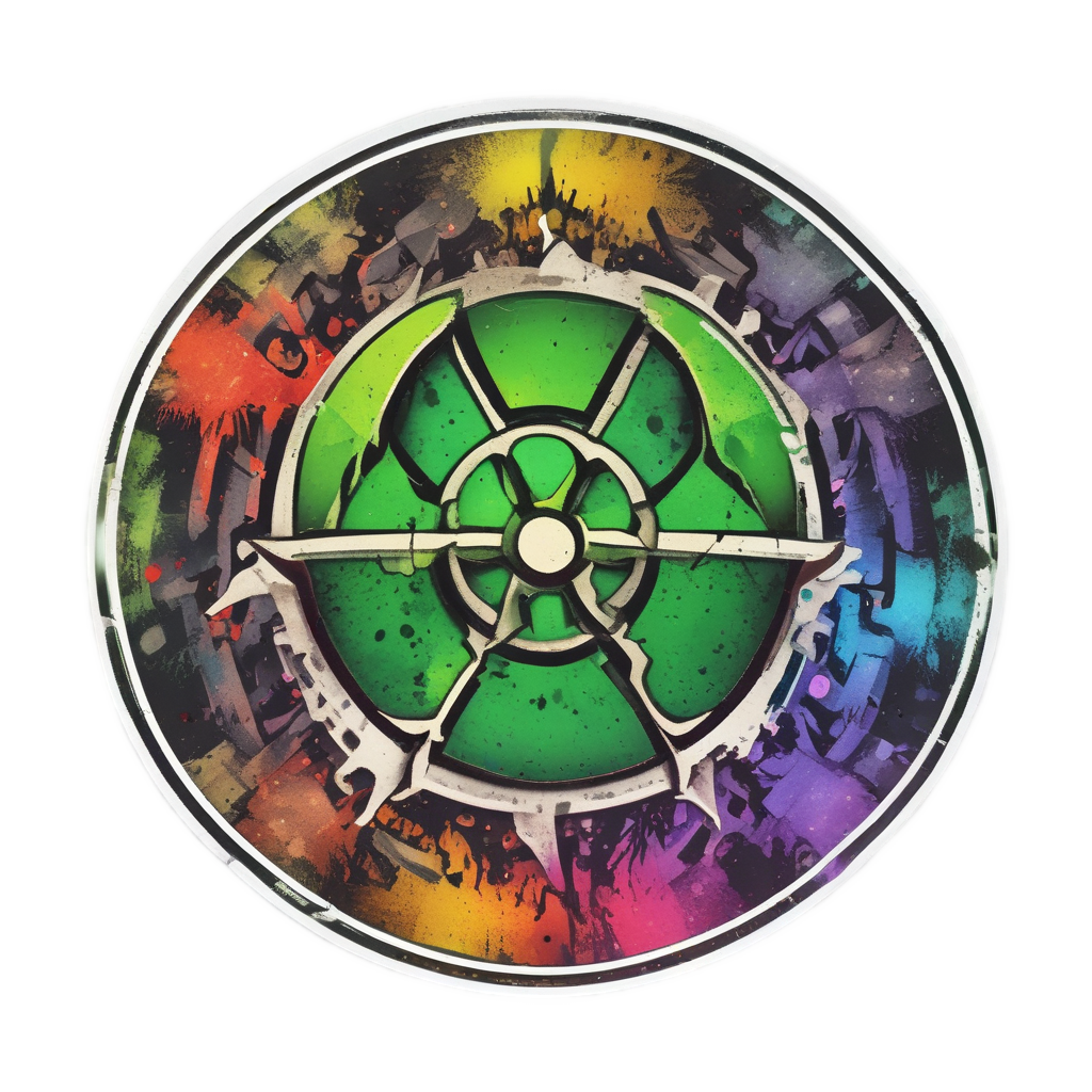 Shattered Biohazard Orb — biohazard stickers
