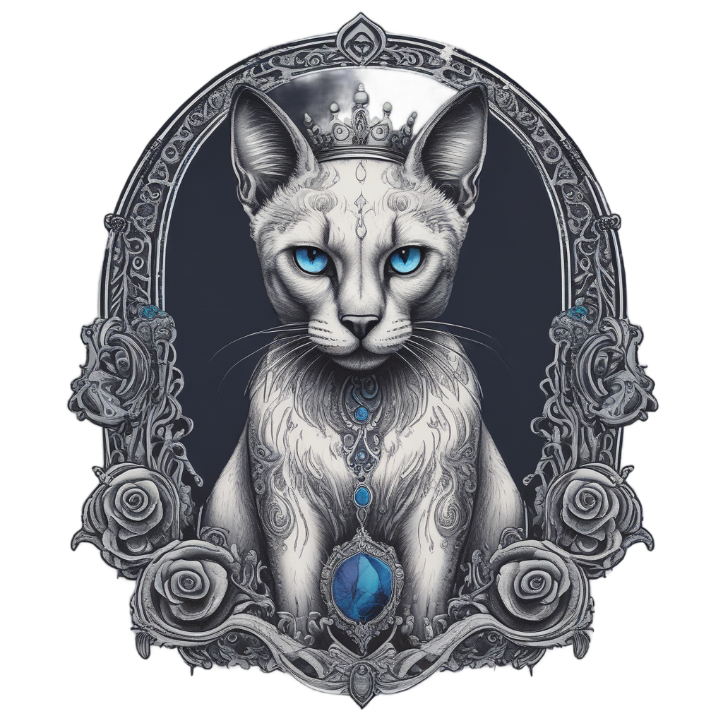 Siamese Skull Guardian — cats stickers