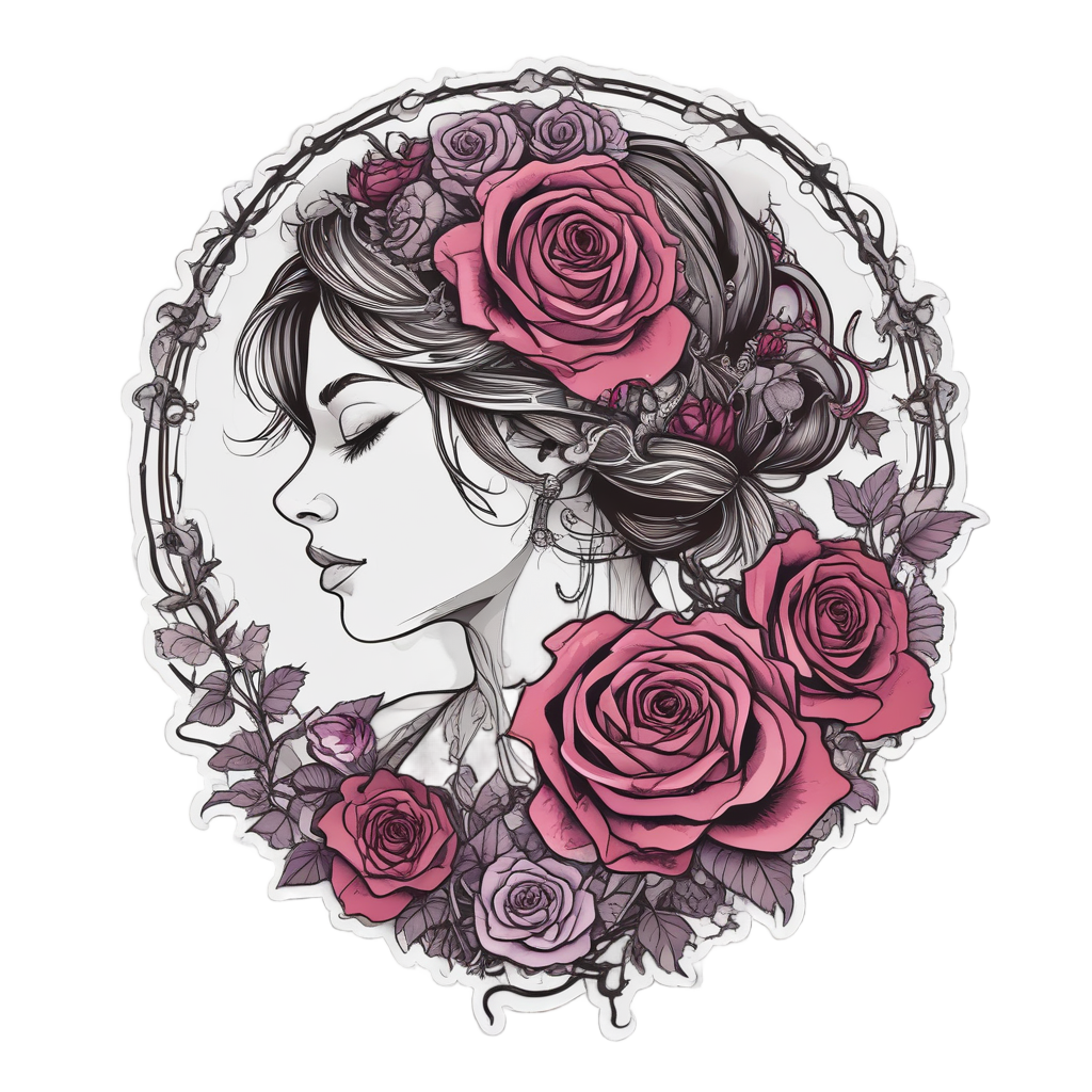 Silk Barb and Damask — barbed wire stickers