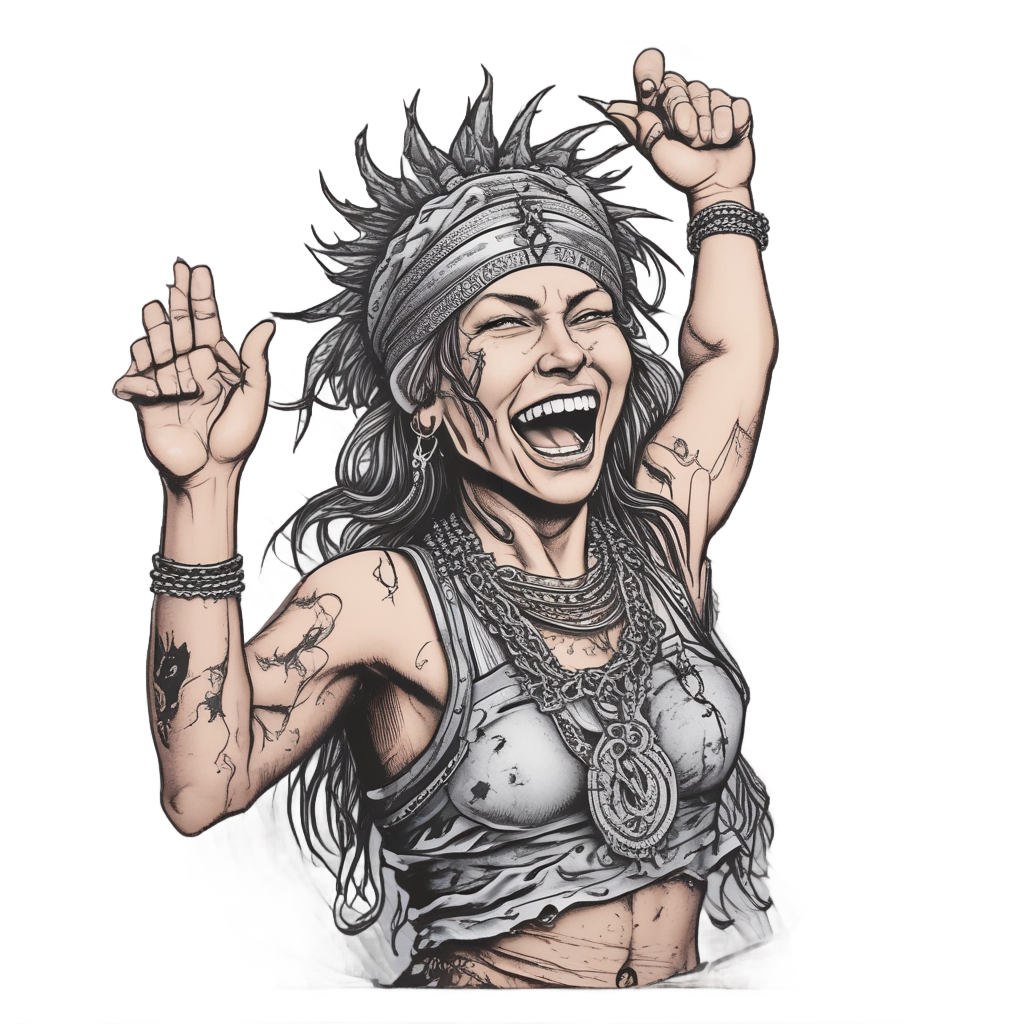 Silver Mosh Pit Leader — barbed wire stickers