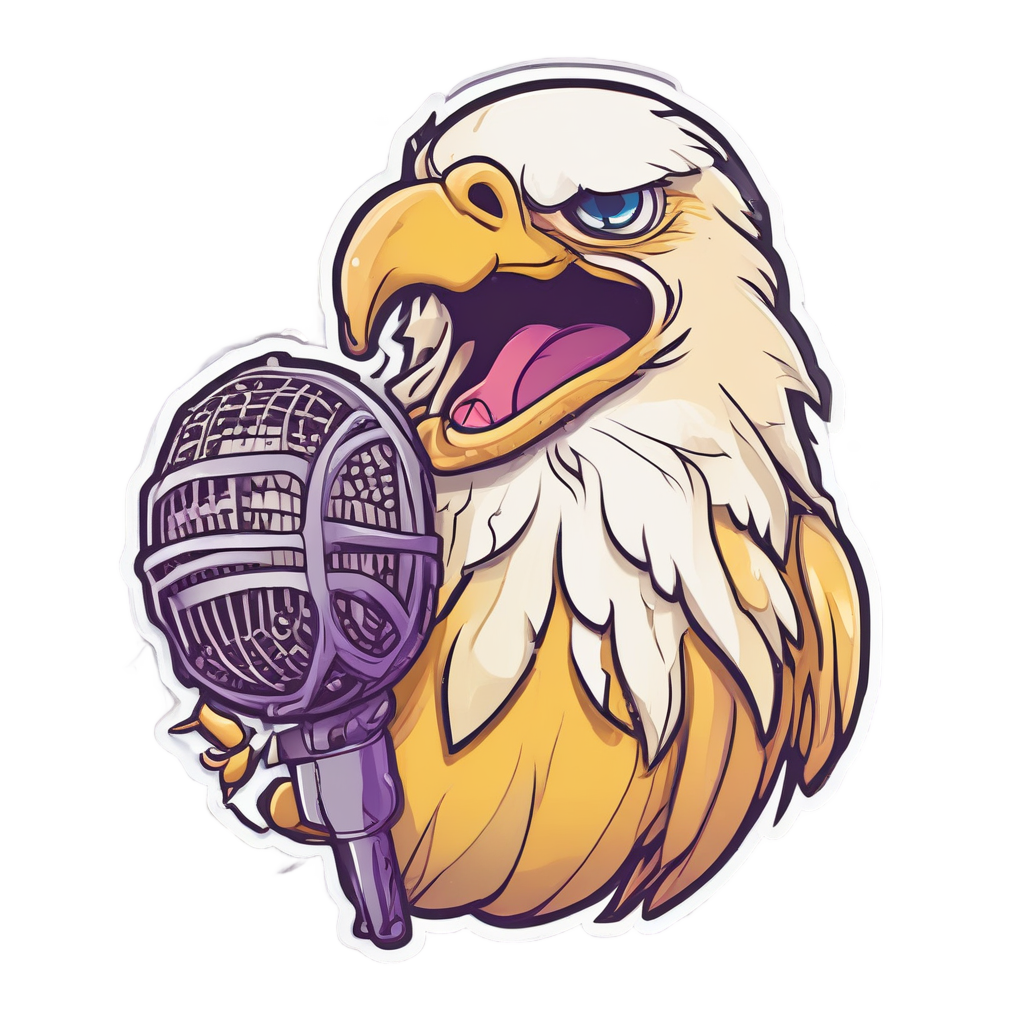 Singing into a Microphone — music stickers
