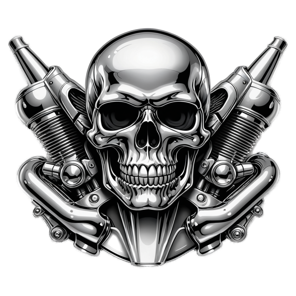 Exhaust Skull — skull stickers