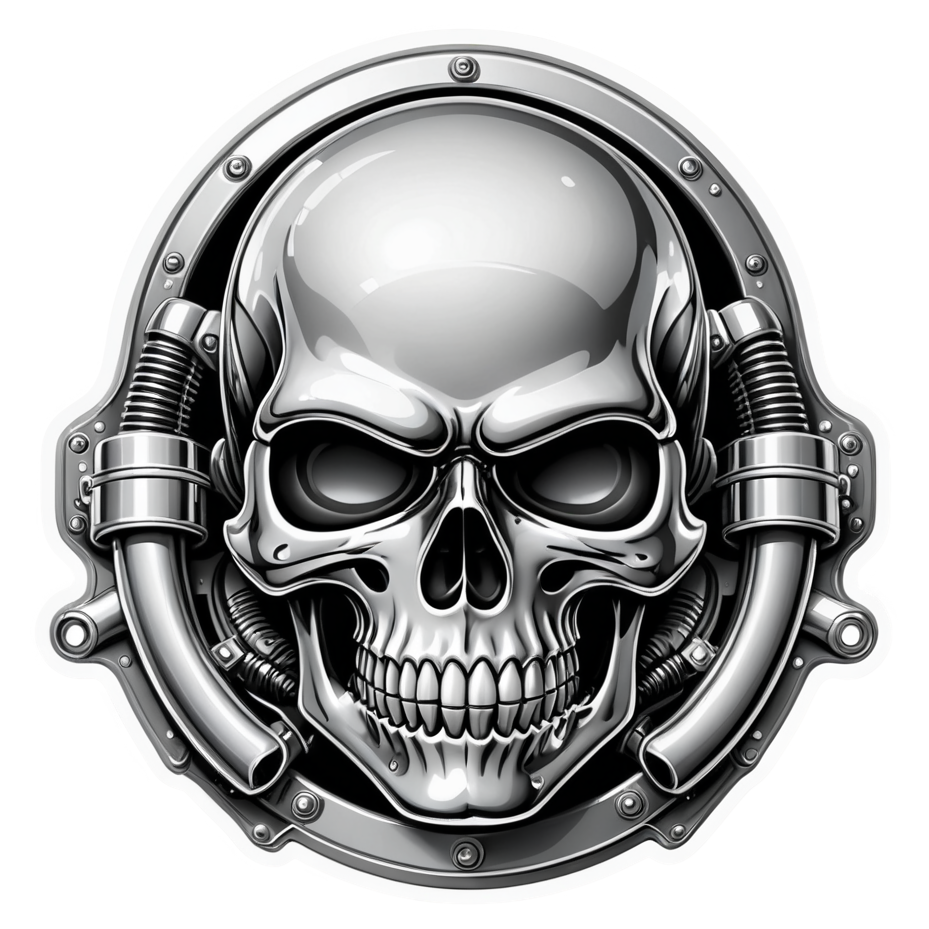 Gas Tank Skull — skull stickers
