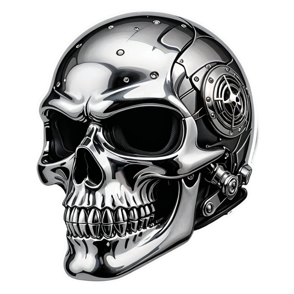Helmet Skull — skull stickers