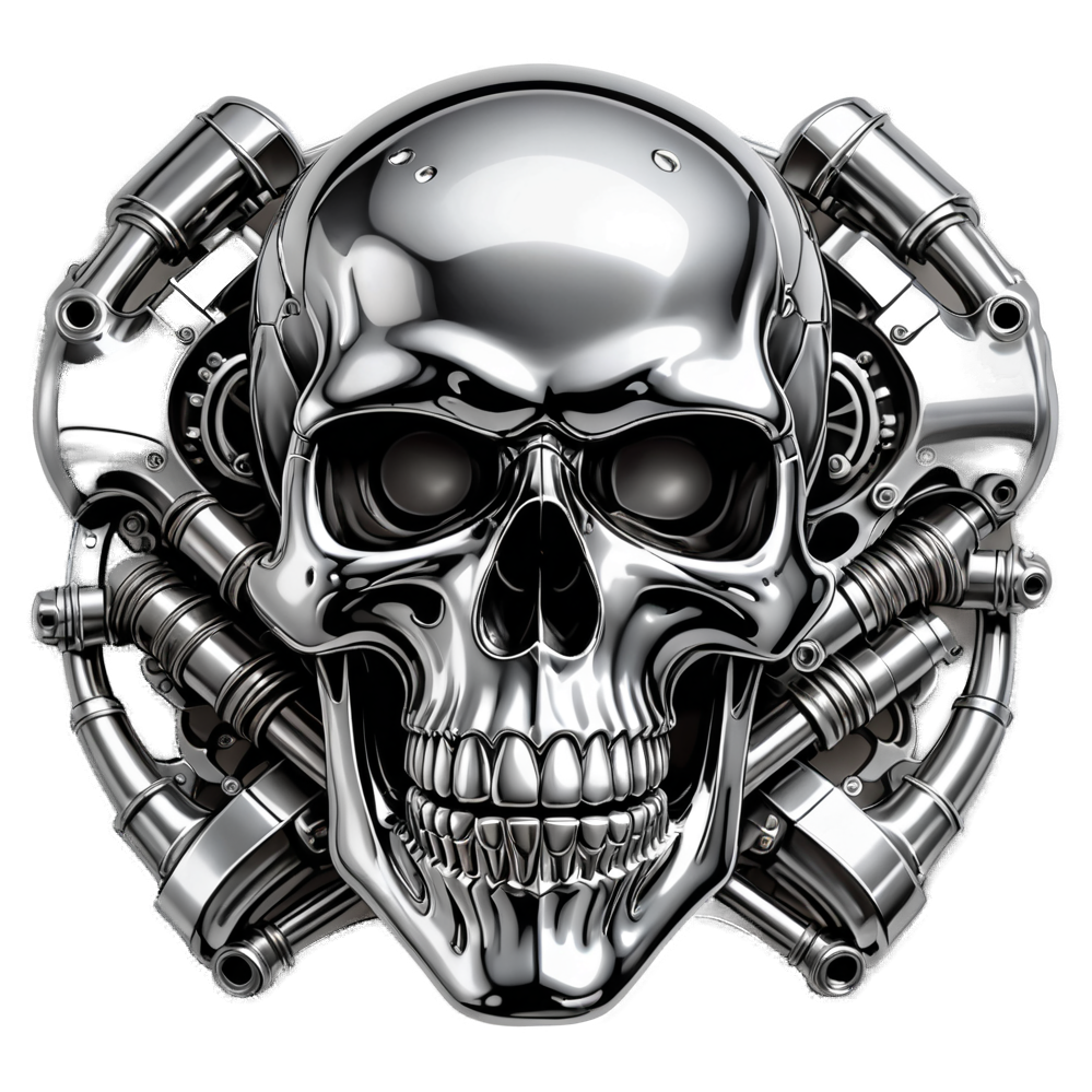 Piston Skull — skull stickers