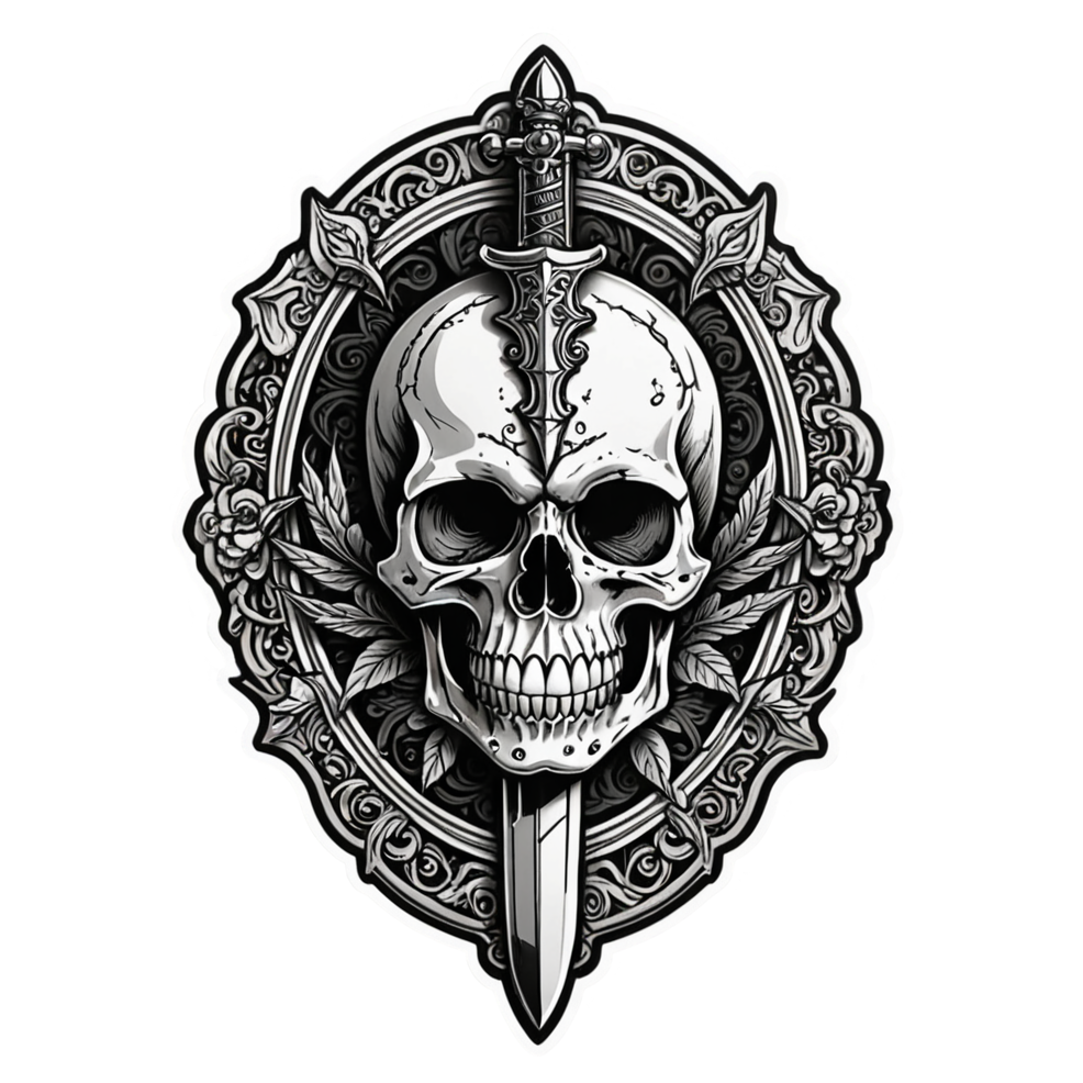 Skull & Dagger — skull stickers