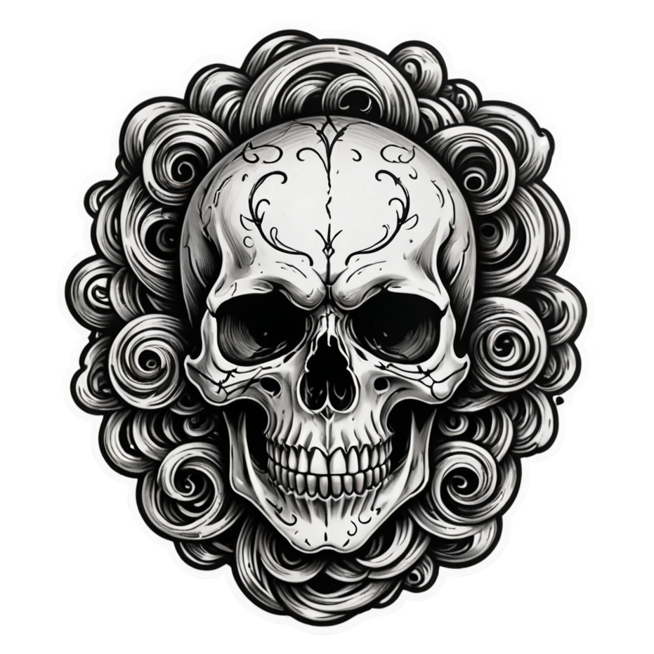 Smoke Skull — skull stickers