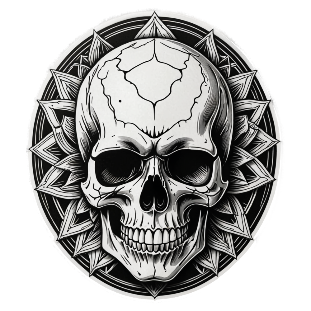 Split Skull — skull stickers