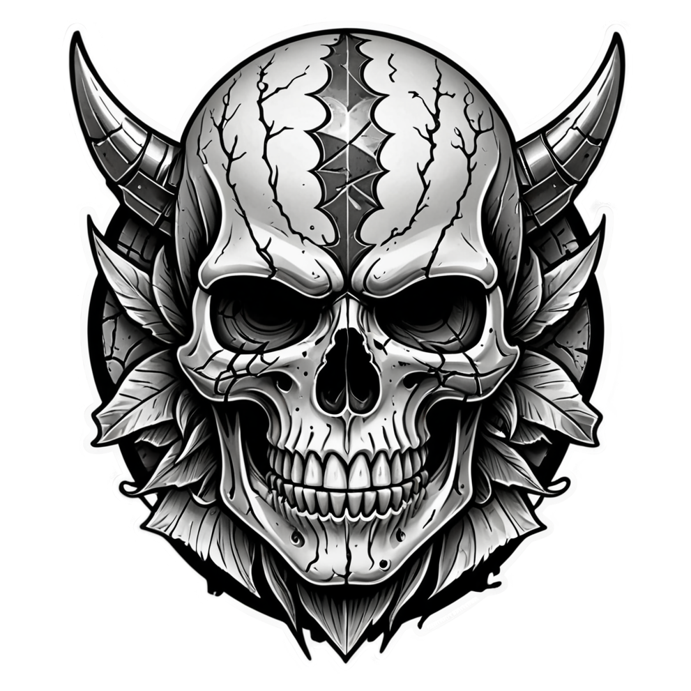 Warrior Skull — skull stickers