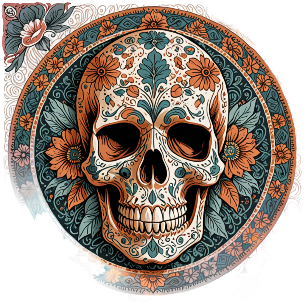 Tapestry Skull — skull stickers
