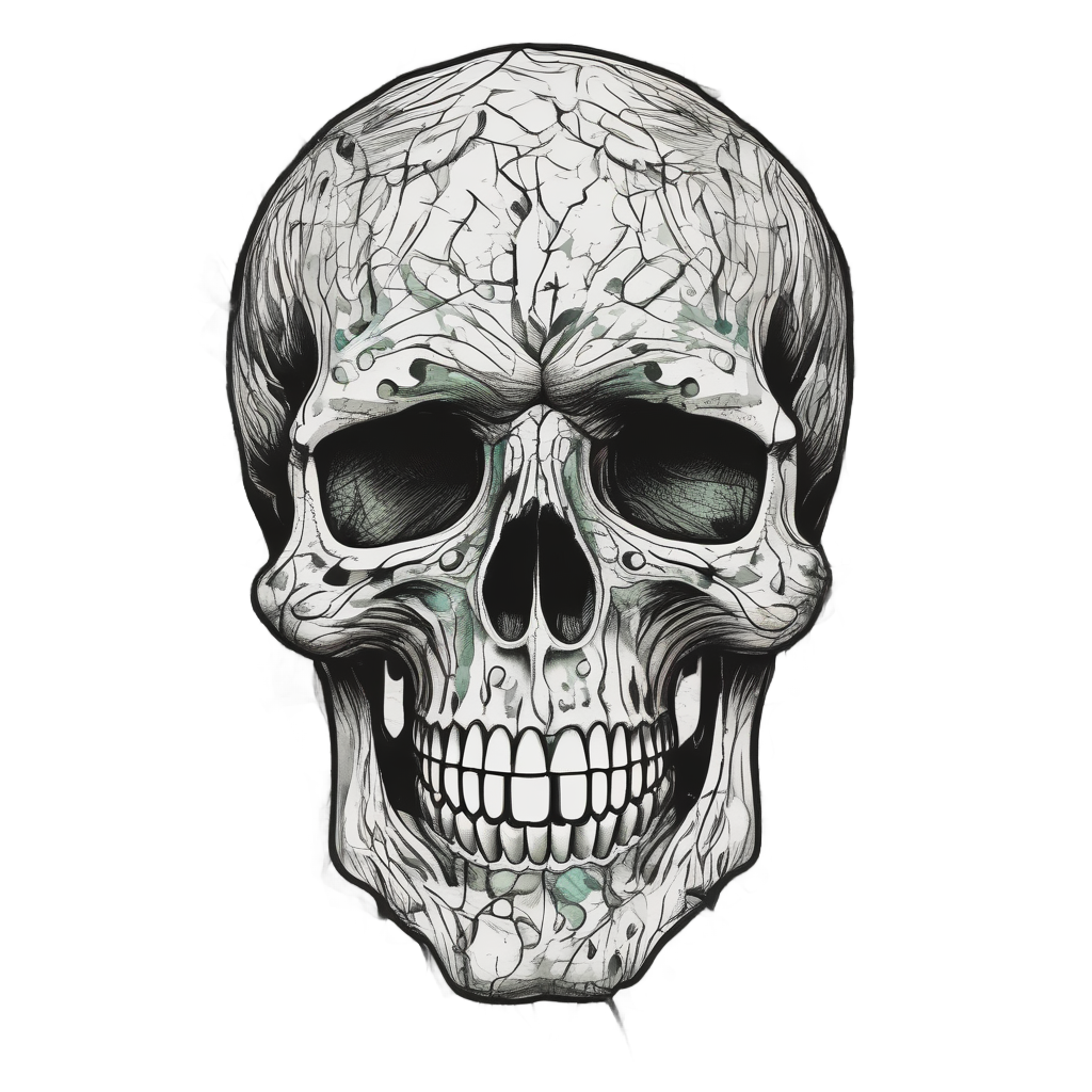 Skull Camo Hunter — war-paint skull stickers