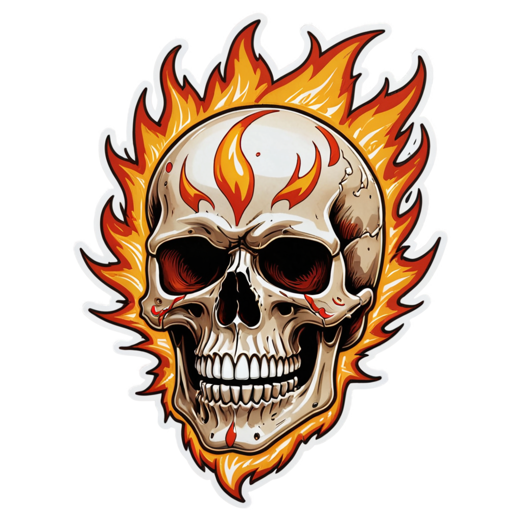 Comet Skull — skull stickers
