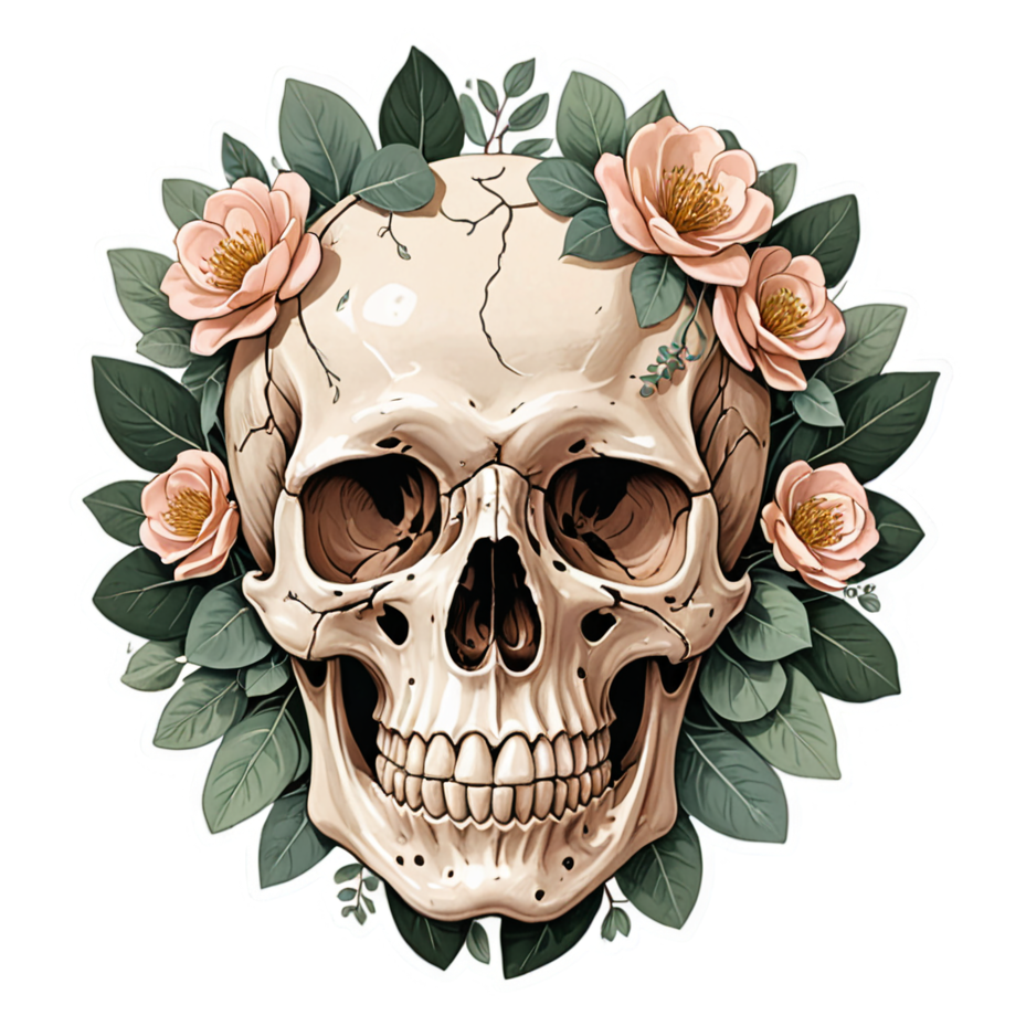 Eucalyptus Skull — skull stickers