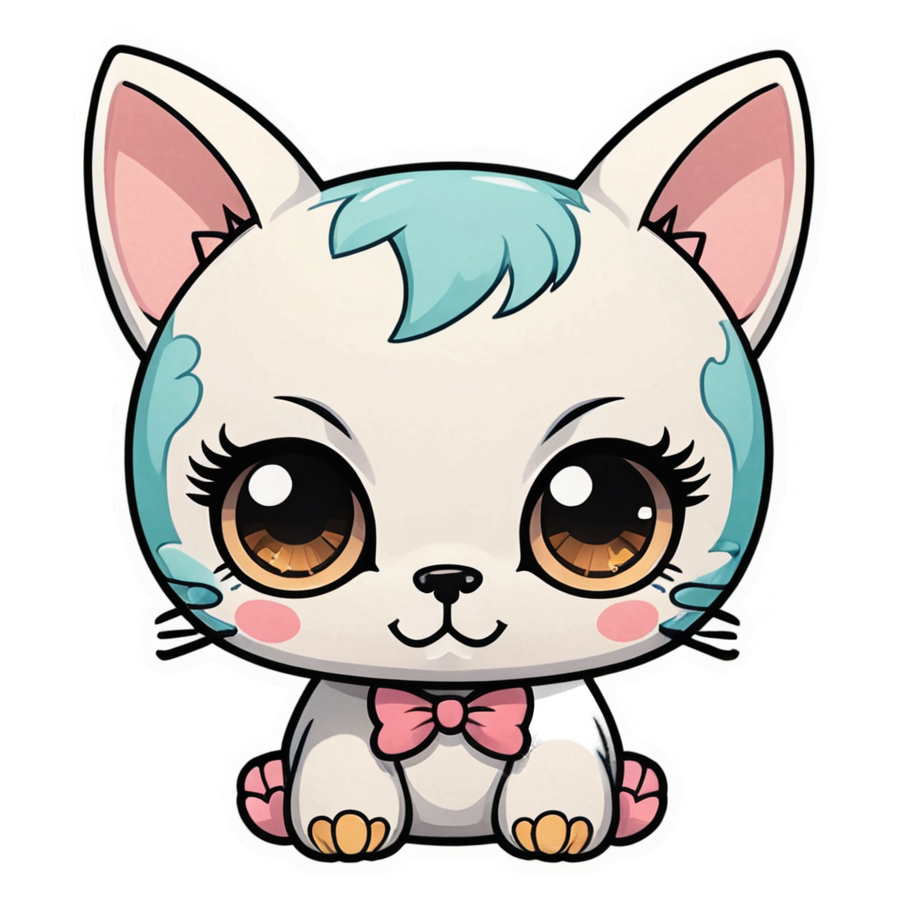 Kitty Skull — skull stickers