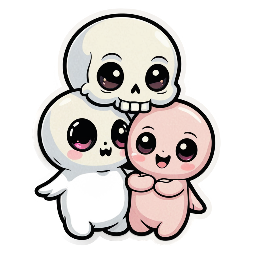Skull & Ghost — skull stickers
