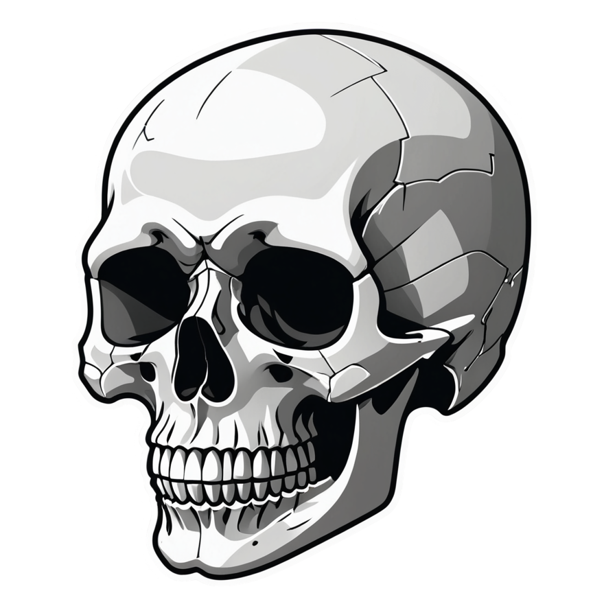 Block Skull — skull stickers
