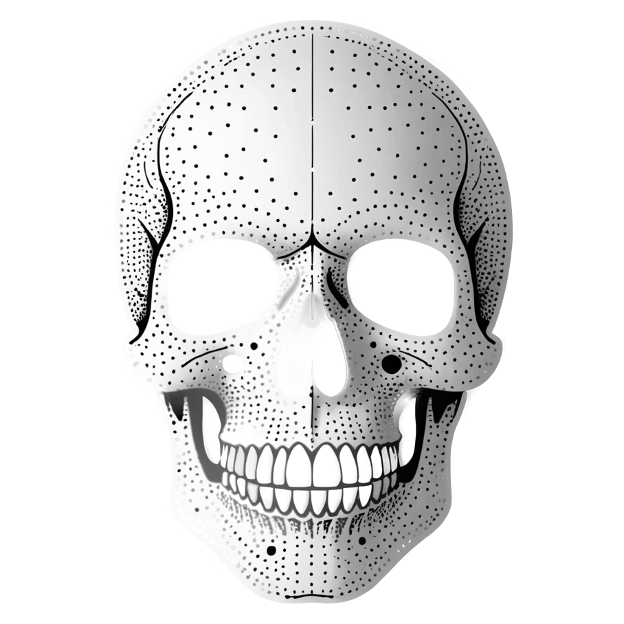 Dot Skull — skull stickers