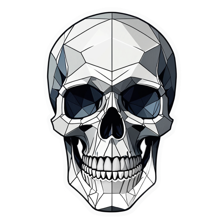 Geometric Skull — skull stickers