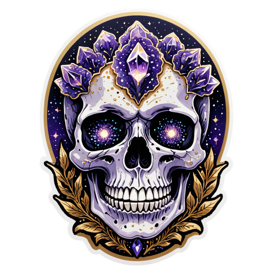 Crystal Skull — skull stickers