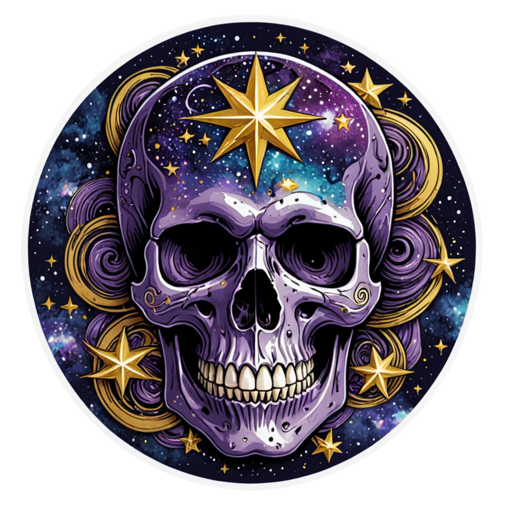 Galaxy Skull — skull stickers