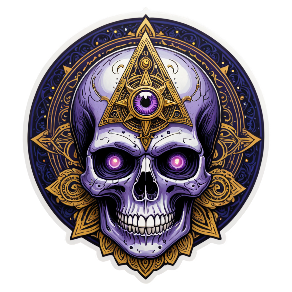 Third Eye Skull — skull stickers
