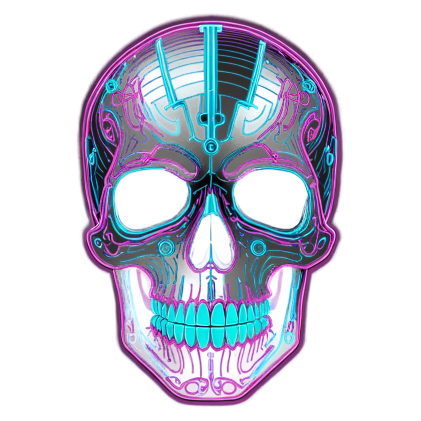 Circuit Skull — skull stickers